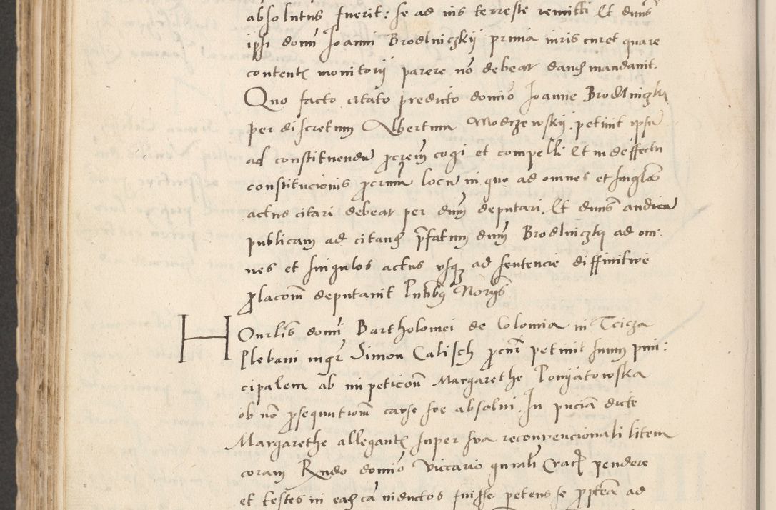 Zdjęcie nr 604 dla obiektu archiwalnego: Acta actorum causarum, sentenciarum et obligacionum coram reverendo patre domino Paulo Crassowsky Warssoviensi et Omnium Sanctorum preposito, canonico et officiali generali Cracoviensi ad annum Domini millesimum quingentesimum quadraresimum quatrum, cuius indicio est secunda pontificatus sanctissimi in Christo patris et domini nostri domini Pauli divina providencia pape tercii anno ipsius decimo, a die ac mense infrascriptis feliciter continuantur