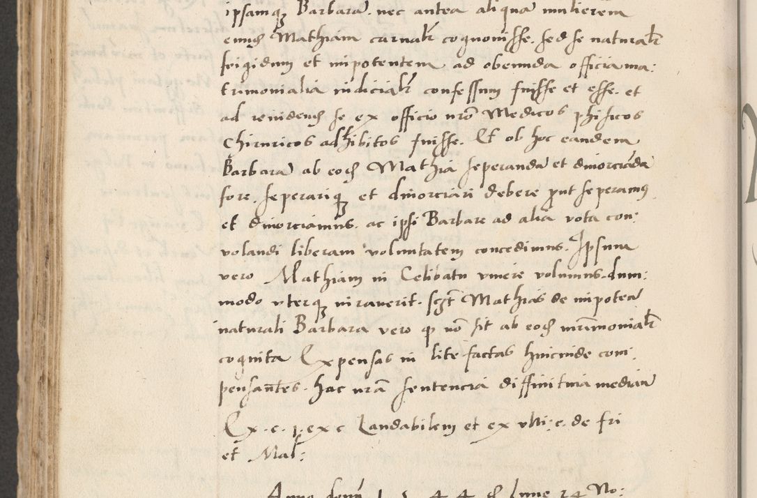 Zdjęcie nr 598 dla obiektu archiwalnego: Acta actorum causarum, sentenciarum et obligacionum coram reverendo patre domino Paulo Crassowsky Warssoviensi et Omnium Sanctorum preposito, canonico et officiali generali Cracoviensi ad annum Domini millesimum quingentesimum quadraresimum quatrum, cuius indicio est secunda pontificatus sanctissimi in Christo patris et domini nostri domini Pauli divina providencia pape tercii anno ipsius decimo, a die ac mense infrascriptis feliciter continuantur