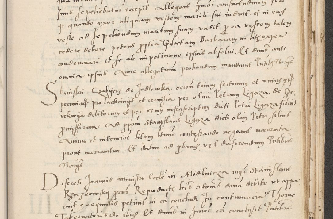 Zdjęcie nr 601 dla obiektu archiwalnego: Acta actorum causarum, sentenciarum et obligacionum coram reverendo patre domino Paulo Crassowsky Warssoviensi et Omnium Sanctorum preposito, canonico et officiali generali Cracoviensi ad annum Domini millesimum quingentesimum quadraresimum quatrum, cuius indicio est secunda pontificatus sanctissimi in Christo patris et domini nostri domini Pauli divina providencia pape tercii anno ipsius decimo, a die ac mense infrascriptis feliciter continuantur