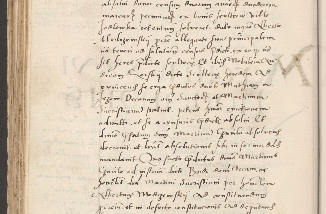 Zdjęcie nr 600 dla obiektu archiwalnego: Acta actorum causarum, sentenciarum et obligacionum coram reverendo patre domino Paulo Crassowsky Warssoviensi et Omnium Sanctorum preposito, canonico et officiali generali Cracoviensi ad annum Domini millesimum quingentesimum quadraresimum quatrum, cuius indicio est secunda pontificatus sanctissimi in Christo patris et domini nostri domini Pauli divina providencia pape tercii anno ipsius decimo, a die ac mense infrascriptis feliciter continuantur