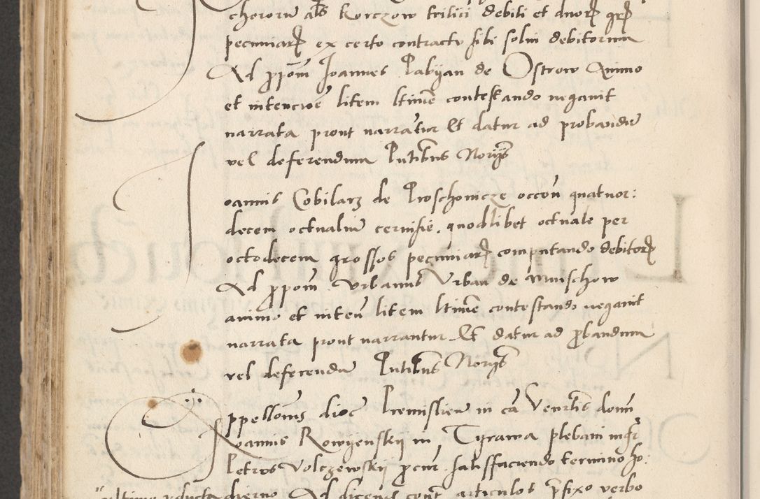Zdjęcie nr 592 dla obiektu archiwalnego: Acta actorum causarum, sentenciarum et obligacionum coram reverendo patre domino Paulo Crassowsky Warssoviensi et Omnium Sanctorum preposito, canonico et officiali generali Cracoviensi ad annum Domini millesimum quingentesimum quadraresimum quatrum, cuius indicio est secunda pontificatus sanctissimi in Christo patris et domini nostri domini Pauli divina providencia pape tercii anno ipsius decimo, a die ac mense infrascriptis feliciter continuantur
