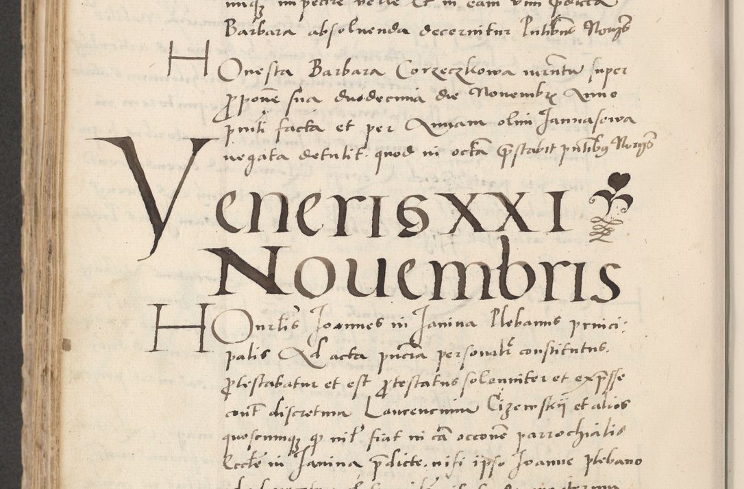 Zdjęcie nr 588 dla obiektu archiwalnego: Acta actorum causarum, sentenciarum et obligacionum coram reverendo patre domino Paulo Crassowsky Warssoviensi et Omnium Sanctorum preposito, canonico et officiali generali Cracoviensi ad annum Domini millesimum quingentesimum quadraresimum quatrum, cuius indicio est secunda pontificatus sanctissimi in Christo patris et domini nostri domini Pauli divina providencia pape tercii anno ipsius decimo, a die ac mense infrascriptis feliciter continuantur