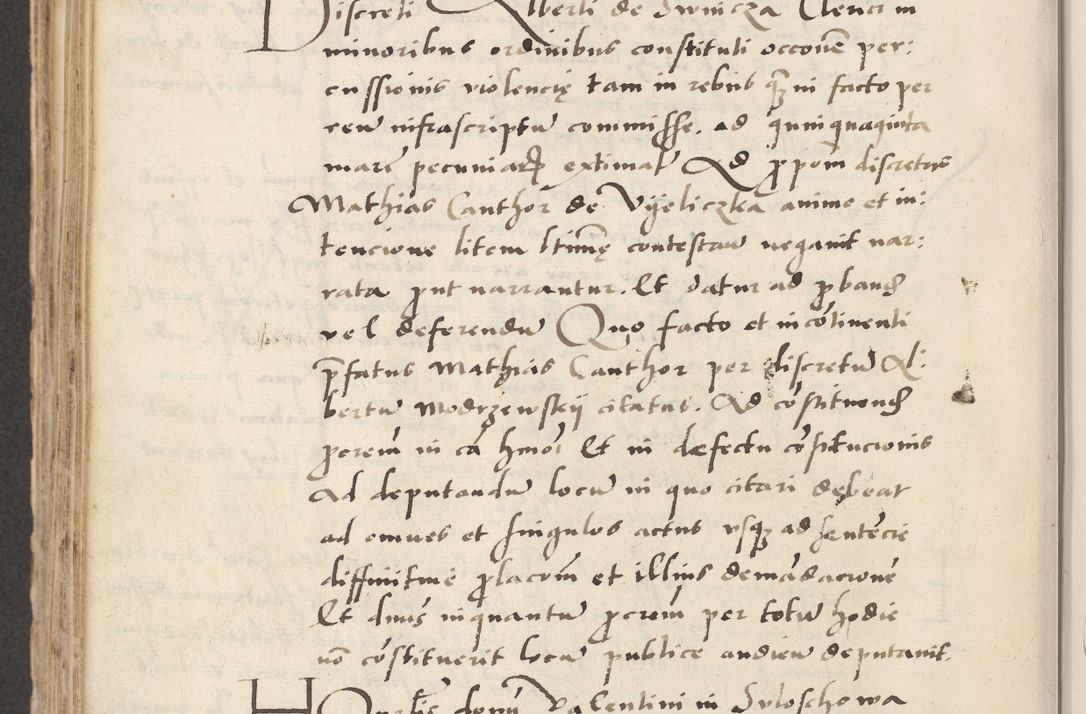Zdjęcie nr 590 dla obiektu archiwalnego: Acta actorum causarum, sentenciarum et obligacionum coram reverendo patre domino Paulo Crassowsky Warssoviensi et Omnium Sanctorum preposito, canonico et officiali generali Cracoviensi ad annum Domini millesimum quingentesimum quadraresimum quatrum, cuius indicio est secunda pontificatus sanctissimi in Christo patris et domini nostri domini Pauli divina providencia pape tercii anno ipsius decimo, a die ac mense infrascriptis feliciter continuantur
