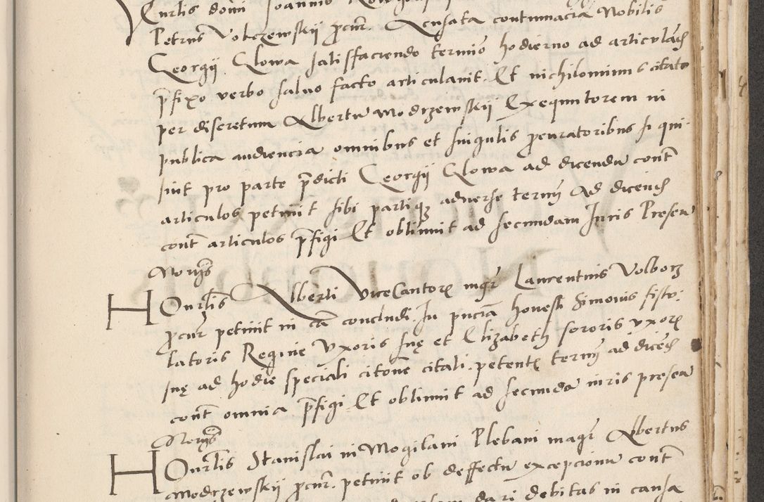 Zdjęcie nr 587 dla obiektu archiwalnego: Acta actorum causarum, sentenciarum et obligacionum coram reverendo patre domino Paulo Crassowsky Warssoviensi et Omnium Sanctorum preposito, canonico et officiali generali Cracoviensi ad annum Domini millesimum quingentesimum quadraresimum quatrum, cuius indicio est secunda pontificatus sanctissimi in Christo patris et domini nostri domini Pauli divina providencia pape tercii anno ipsius decimo, a die ac mense infrascriptis feliciter continuantur