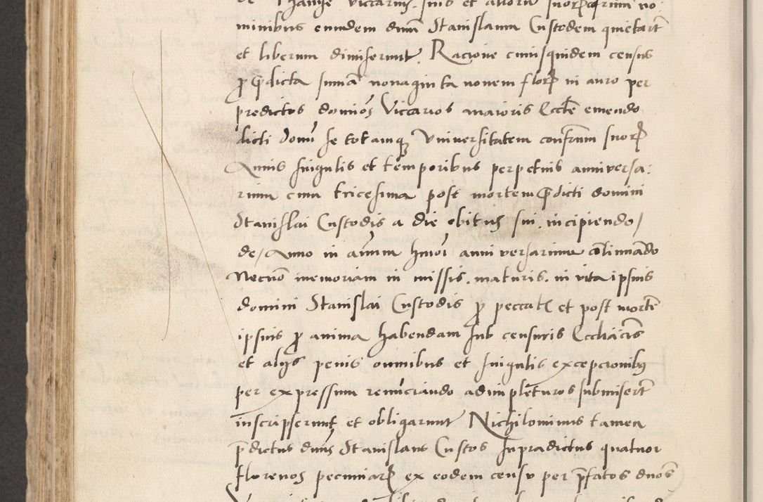 Zdjęcie nr 578 dla obiektu archiwalnego: Acta actorum causarum, sentenciarum et obligacionum coram reverendo patre domino Paulo Crassowsky Warssoviensi et Omnium Sanctorum preposito, canonico et officiali generali Cracoviensi ad annum Domini millesimum quingentesimum quadraresimum quatrum, cuius indicio est secunda pontificatus sanctissimi in Christo patris et domini nostri domini Pauli divina providencia pape tercii anno ipsius decimo, a die ac mense infrascriptis feliciter continuantur