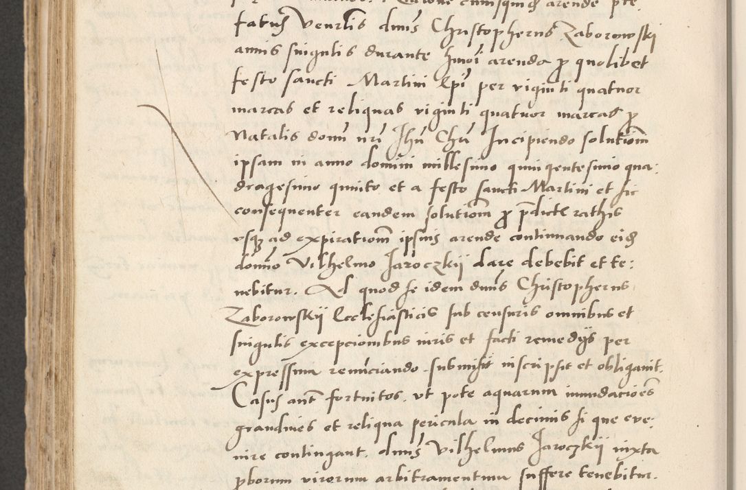 Zdjęcie nr 574 dla obiektu archiwalnego: Acta actorum causarum, sentenciarum et obligacionum coram reverendo patre domino Paulo Crassowsky Warssoviensi et Omnium Sanctorum preposito, canonico et officiali generali Cracoviensi ad annum Domini millesimum quingentesimum quadraresimum quatrum, cuius indicio est secunda pontificatus sanctissimi in Christo patris et domini nostri domini Pauli divina providencia pape tercii anno ipsius decimo, a die ac mense infrascriptis feliciter continuantur