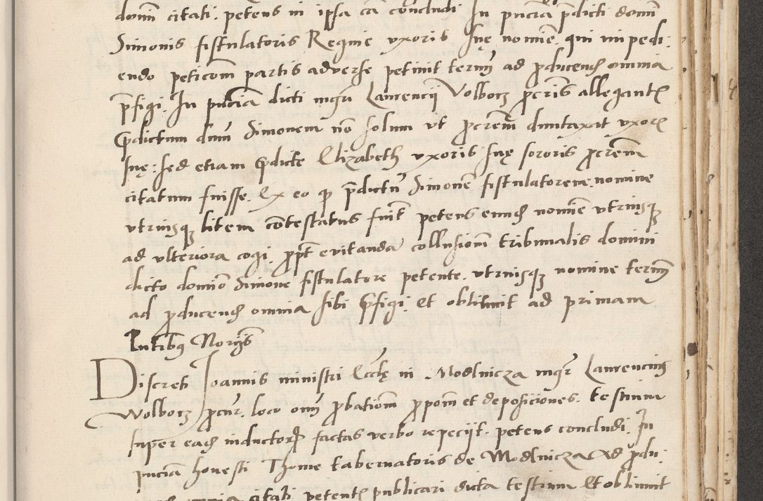 Zdjęcie nr 573 dla obiektu archiwalnego: Acta actorum causarum, sentenciarum et obligacionum coram reverendo patre domino Paulo Crassowsky Warssoviensi et Omnium Sanctorum preposito, canonico et officiali generali Cracoviensi ad annum Domini millesimum quingentesimum quadraresimum quatrum, cuius indicio est secunda pontificatus sanctissimi in Christo patris et domini nostri domini Pauli divina providencia pape tercii anno ipsius decimo, a die ac mense infrascriptis feliciter continuantur