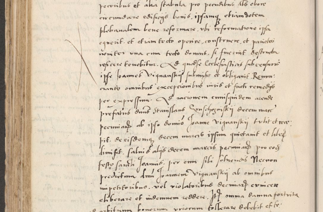 Zdjęcie nr 560 dla obiektu archiwalnego: Acta actorum causarum, sentenciarum et obligacionum coram reverendo patre domino Paulo Crassowsky Warssoviensi et Omnium Sanctorum preposito, canonico et officiali generali Cracoviensi ad annum Domini millesimum quingentesimum quadraresimum quatrum, cuius indicio est secunda pontificatus sanctissimi in Christo patris et domini nostri domini Pauli divina providencia pape tercii anno ipsius decimo, a die ac mense infrascriptis feliciter continuantur
