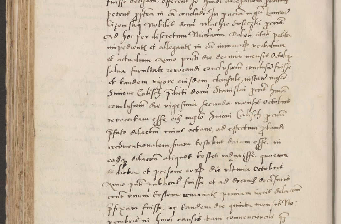 Zdjęcie nr 556 dla obiektu archiwalnego: Acta actorum causarum, sentenciarum et obligacionum coram reverendo patre domino Paulo Crassowsky Warssoviensi et Omnium Sanctorum preposito, canonico et officiali generali Cracoviensi ad annum Domini millesimum quingentesimum quadraresimum quatrum, cuius indicio est secunda pontificatus sanctissimi in Christo patris et domini nostri domini Pauli divina providencia pape tercii anno ipsius decimo, a die ac mense infrascriptis feliciter continuantur