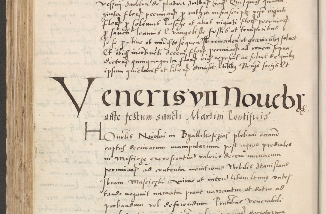 Zdjęcie nr 554 dla obiektu archiwalnego: Acta actorum causarum, sentenciarum et obligacionum coram reverendo patre domino Paulo Crassowsky Warssoviensi et Omnium Sanctorum preposito, canonico et officiali generali Cracoviensi ad annum Domini millesimum quingentesimum quadraresimum quatrum, cuius indicio est secunda pontificatus sanctissimi in Christo patris et domini nostri domini Pauli divina providencia pape tercii anno ipsius decimo, a die ac mense infrascriptis feliciter continuantur