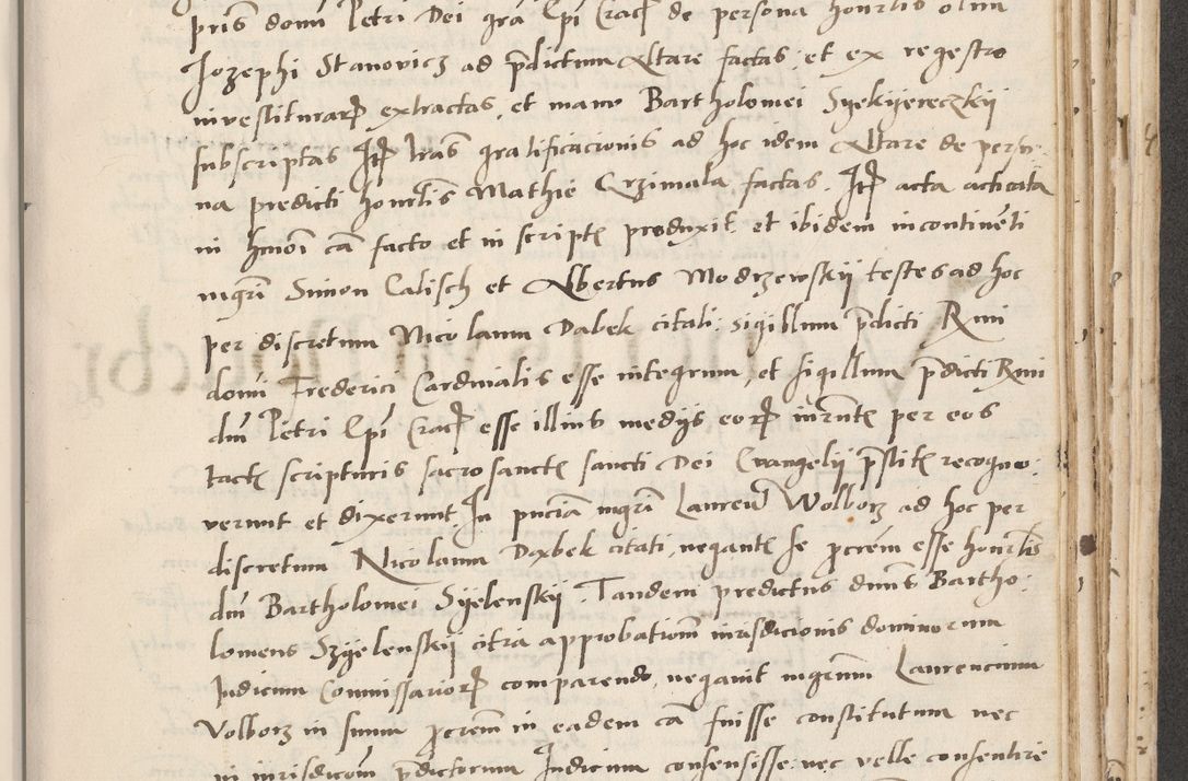 Zdjęcie nr 553 dla obiektu archiwalnego: Acta actorum causarum, sentenciarum et obligacionum coram reverendo patre domino Paulo Crassowsky Warssoviensi et Omnium Sanctorum preposito, canonico et officiali generali Cracoviensi ad annum Domini millesimum quingentesimum quadraresimum quatrum, cuius indicio est secunda pontificatus sanctissimi in Christo patris et domini nostri domini Pauli divina providencia pape tercii anno ipsius decimo, a die ac mense infrascriptis feliciter continuantur