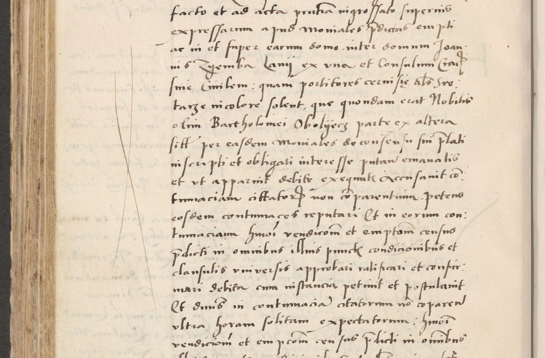 Zdjęcie nr 552 dla obiektu archiwalnego: Acta actorum causarum, sentenciarum et obligacionum coram reverendo patre domino Paulo Crassowsky Warssoviensi et Omnium Sanctorum preposito, canonico et officiali generali Cracoviensi ad annum Domini millesimum quingentesimum quadraresimum quatrum, cuius indicio est secunda pontificatus sanctissimi in Christo patris et domini nostri domini Pauli divina providencia pape tercii anno ipsius decimo, a die ac mense infrascriptis feliciter continuantur