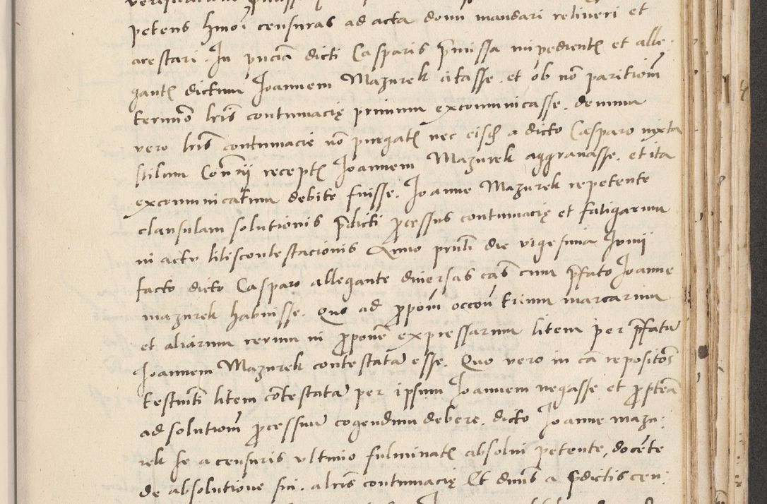 Zdjęcie nr 549 dla obiektu archiwalnego: Acta actorum causarum, sentenciarum et obligacionum coram reverendo patre domino Paulo Crassowsky Warssoviensi et Omnium Sanctorum preposito, canonico et officiali generali Cracoviensi ad annum Domini millesimum quingentesimum quadraresimum quatrum, cuius indicio est secunda pontificatus sanctissimi in Christo patris et domini nostri domini Pauli divina providencia pape tercii anno ipsius decimo, a die ac mense infrascriptis feliciter continuantur