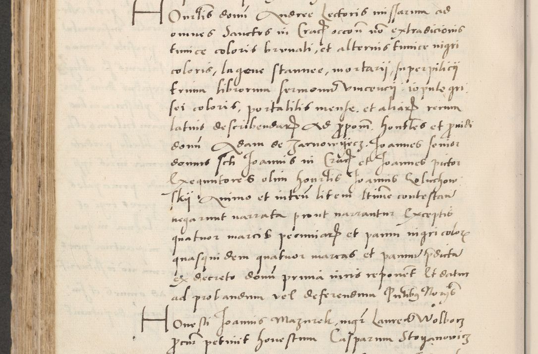 Zdjęcie nr 548 dla obiektu archiwalnego: Acta actorum causarum, sentenciarum et obligacionum coram reverendo patre domino Paulo Crassowsky Warssoviensi et Omnium Sanctorum preposito, canonico et officiali generali Cracoviensi ad annum Domini millesimum quingentesimum quadraresimum quatrum, cuius indicio est secunda pontificatus sanctissimi in Christo patris et domini nostri domini Pauli divina providencia pape tercii anno ipsius decimo, a die ac mense infrascriptis feliciter continuantur