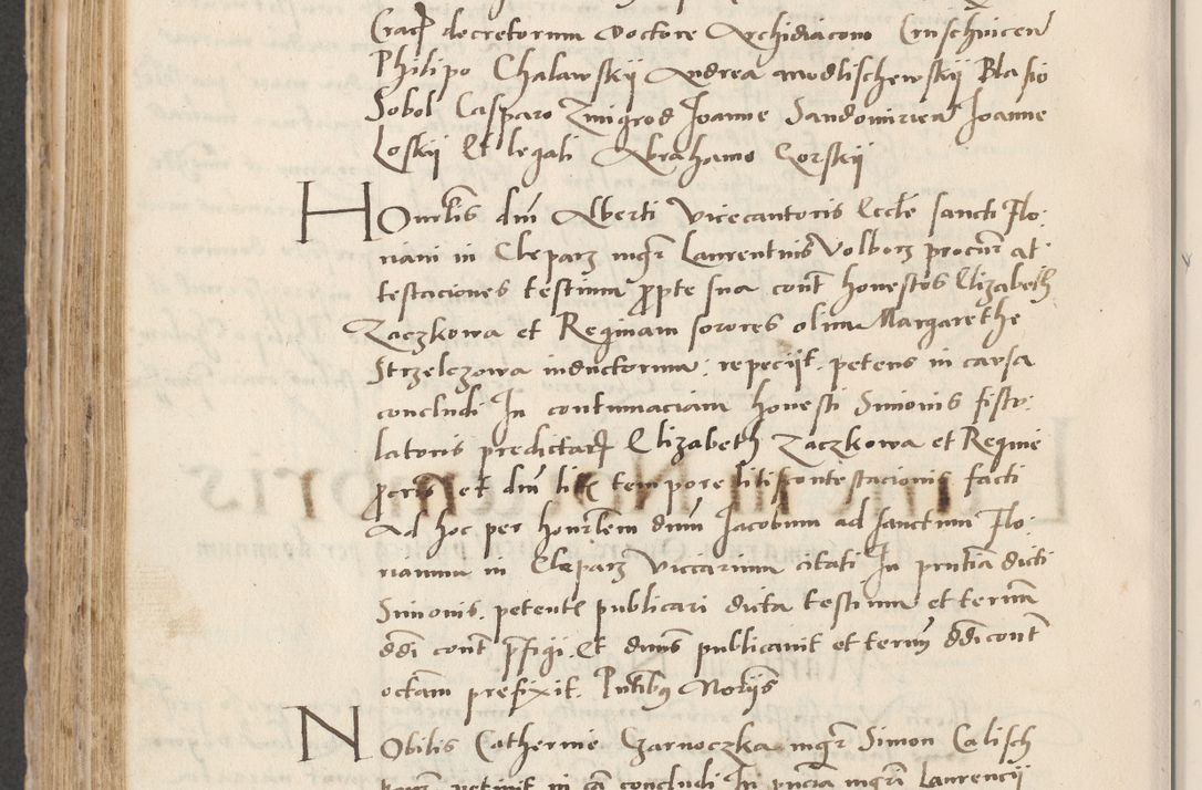 Zdjęcie nr 546 dla obiektu archiwalnego: Acta actorum causarum, sentenciarum et obligacionum coram reverendo patre domino Paulo Crassowsky Warssoviensi et Omnium Sanctorum preposito, canonico et officiali generali Cracoviensi ad annum Domini millesimum quingentesimum quadraresimum quatrum, cuius indicio est secunda pontificatus sanctissimi in Christo patris et domini nostri domini Pauli divina providencia pape tercii anno ipsius decimo, a die ac mense infrascriptis feliciter continuantur