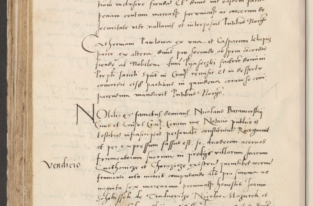 Zdjęcie nr 544 dla obiektu archiwalnego: Acta actorum causarum, sentenciarum et obligacionum coram reverendo patre domino Paulo Crassowsky Warssoviensi et Omnium Sanctorum preposito, canonico et officiali generali Cracoviensi ad annum Domini millesimum quingentesimum quadraresimum quatrum, cuius indicio est secunda pontificatus sanctissimi in Christo patris et domini nostri domini Pauli divina providencia pape tercii anno ipsius decimo, a die ac mense infrascriptis feliciter continuantur