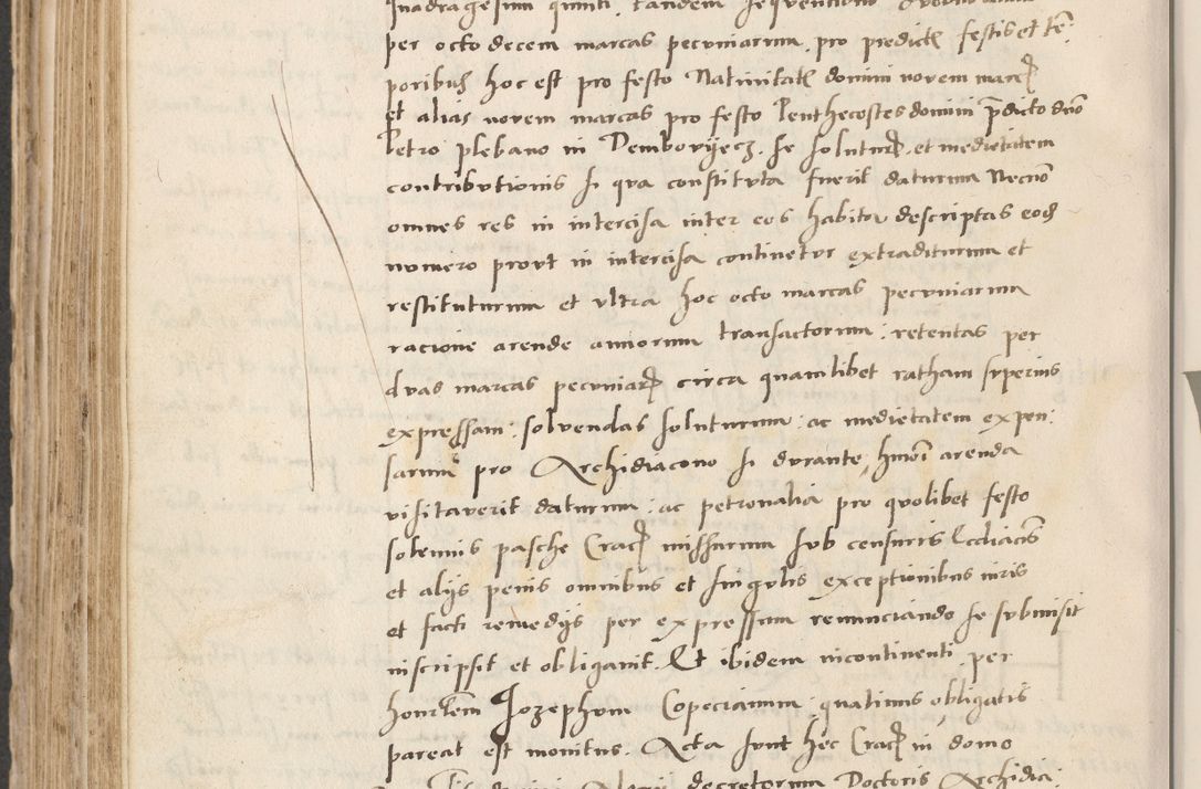 Zdjęcie nr 540 dla obiektu archiwalnego: Acta actorum causarum, sentenciarum et obligacionum coram reverendo patre domino Paulo Crassowsky Warssoviensi et Omnium Sanctorum preposito, canonico et officiali generali Cracoviensi ad annum Domini millesimum quingentesimum quadraresimum quatrum, cuius indicio est secunda pontificatus sanctissimi in Christo patris et domini nostri domini Pauli divina providencia pape tercii anno ipsius decimo, a die ac mense infrascriptis feliciter continuantur