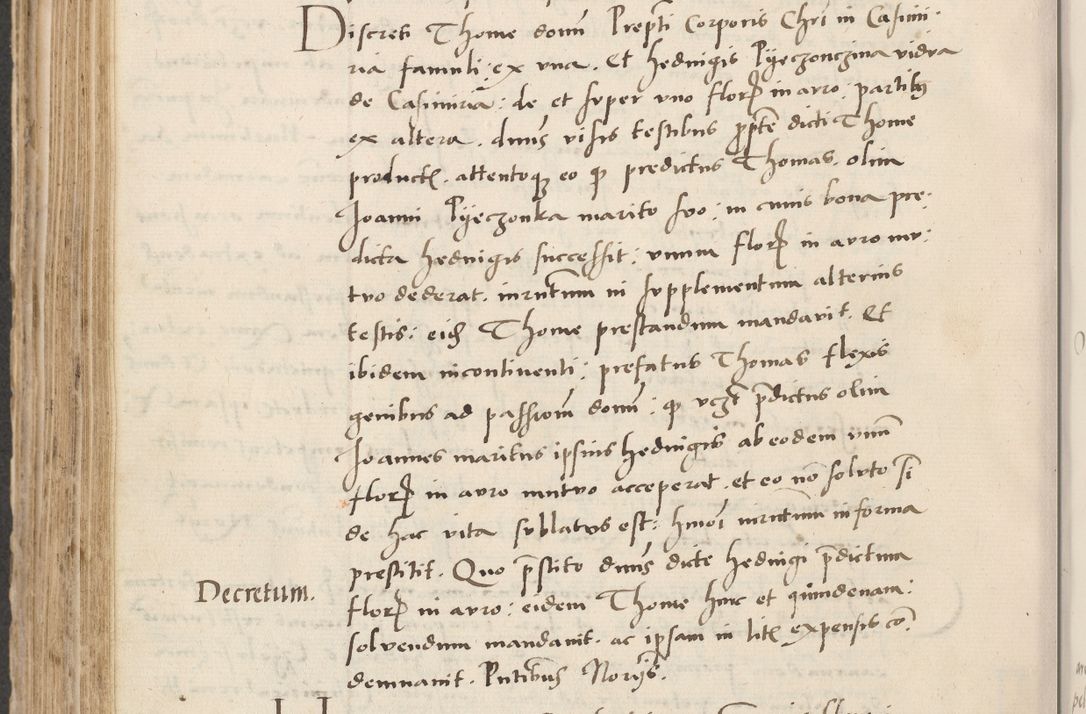 Zdjęcie nr 538 dla obiektu archiwalnego: Acta actorum causarum, sentenciarum et obligacionum coram reverendo patre domino Paulo Crassowsky Warssoviensi et Omnium Sanctorum preposito, canonico et officiali generali Cracoviensi ad annum Domini millesimum quingentesimum quadraresimum quatrum, cuius indicio est secunda pontificatus sanctissimi in Christo patris et domini nostri domini Pauli divina providencia pape tercii anno ipsius decimo, a die ac mense infrascriptis feliciter continuantur