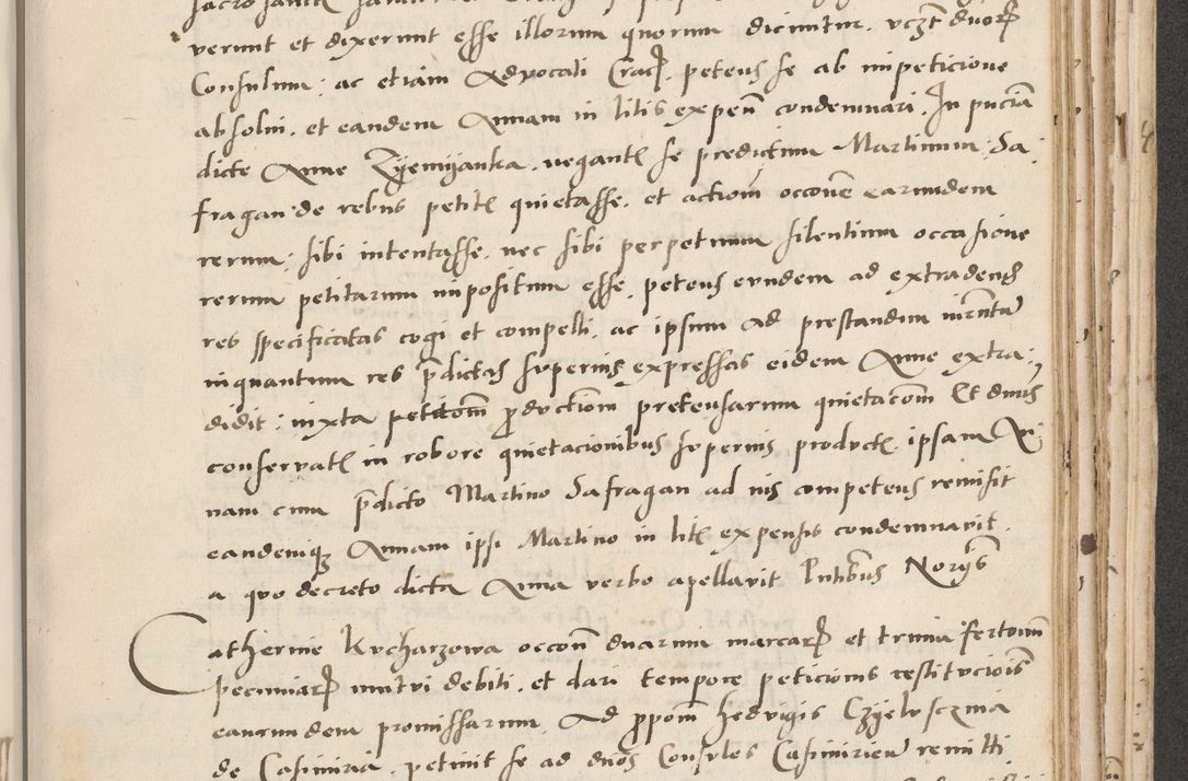 Zdjęcie nr 537 dla obiektu archiwalnego: Acta actorum causarum, sentenciarum et obligacionum coram reverendo patre domino Paulo Crassowsky Warssoviensi et Omnium Sanctorum preposito, canonico et officiali generali Cracoviensi ad annum Domini millesimum quingentesimum quadraresimum quatrum, cuius indicio est secunda pontificatus sanctissimi in Christo patris et domini nostri domini Pauli divina providencia pape tercii anno ipsius decimo, a die ac mense infrascriptis feliciter continuantur