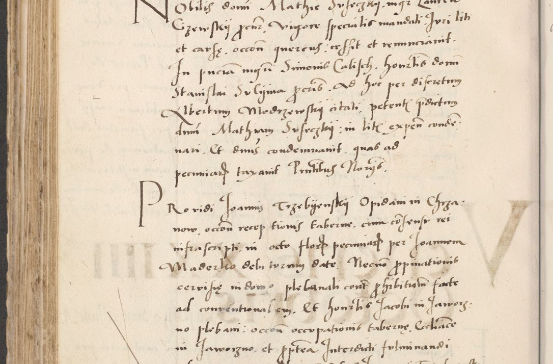 Zdjęcie nr 530 dla obiektu archiwalnego: Acta actorum causarum, sentenciarum et obligacionum coram reverendo patre domino Paulo Crassowsky Warssoviensi et Omnium Sanctorum preposito, canonico et officiali generali Cracoviensi ad annum Domini millesimum quingentesimum quadraresimum quatrum, cuius indicio est secunda pontificatus sanctissimi in Christo patris et domini nostri domini Pauli divina providencia pape tercii anno ipsius decimo, a die ac mense infrascriptis feliciter continuantur