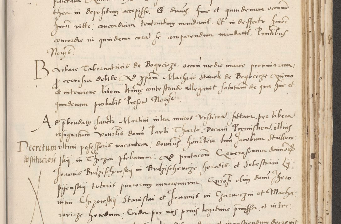 Zdjęcie nr 527 dla obiektu archiwalnego: Acta actorum causarum, sentenciarum et obligacionum coram reverendo patre domino Paulo Crassowsky Warssoviensi et Omnium Sanctorum preposito, canonico et officiali generali Cracoviensi ad annum Domini millesimum quingentesimum quadraresimum quatrum, cuius indicio est secunda pontificatus sanctissimi in Christo patris et domini nostri domini Pauli divina providencia pape tercii anno ipsius decimo, a die ac mense infrascriptis feliciter continuantur