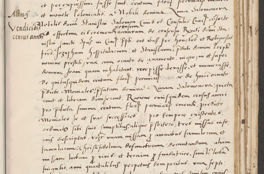 Zdjęcie nr 517 dla obiektu archiwalnego: Acta actorum causarum, sentenciarum et obligacionum coram reverendo patre domino Paulo Crassowsky Warssoviensi et Omnium Sanctorum preposito, canonico et officiali generali Cracoviensi ad annum Domini millesimum quingentesimum quadraresimum quatrum, cuius indicio est secunda pontificatus sanctissimi in Christo patris et domini nostri domini Pauli divina providencia pape tercii anno ipsius decimo, a die ac mense infrascriptis feliciter continuantur