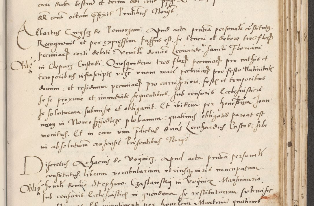 Zdjęcie nr 515 dla obiektu archiwalnego: Acta actorum causarum, sentenciarum et obligacionum coram reverendo patre domino Paulo Crassowsky Warssoviensi et Omnium Sanctorum preposito, canonico et officiali generali Cracoviensi ad annum Domini millesimum quingentesimum quadraresimum quatrum, cuius indicio est secunda pontificatus sanctissimi in Christo patris et domini nostri domini Pauli divina providencia pape tercii anno ipsius decimo, a die ac mense infrascriptis feliciter continuantur