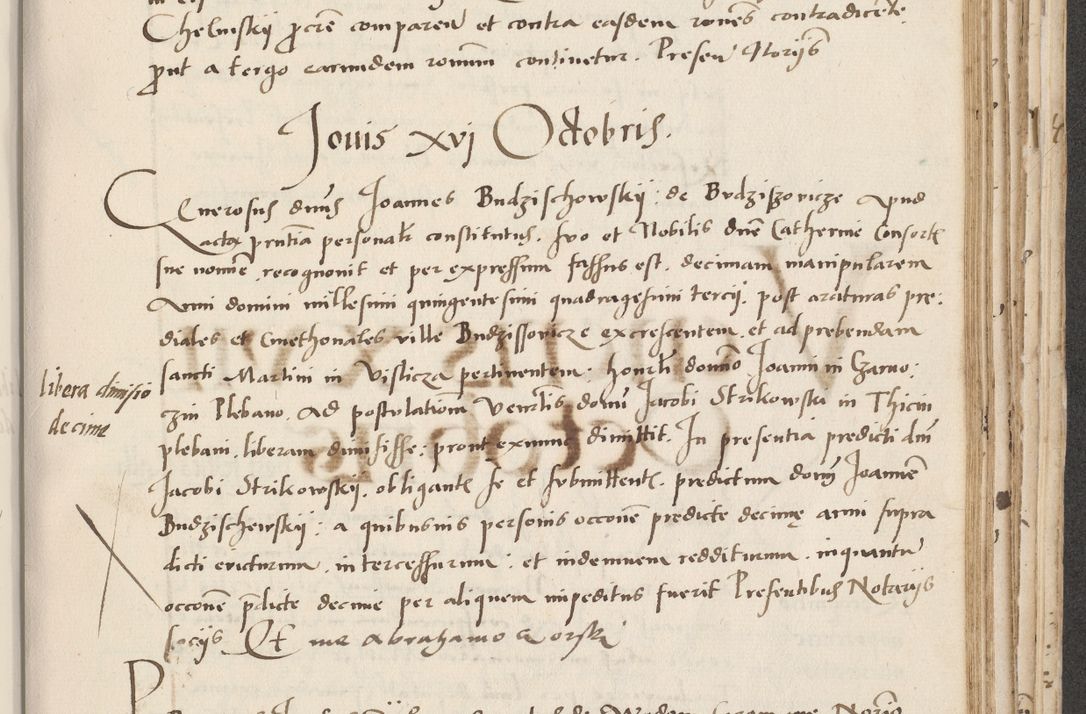 Zdjęcie nr 509 dla obiektu archiwalnego: Acta actorum causarum, sentenciarum et obligacionum coram reverendo patre domino Paulo Crassowsky Warssoviensi et Omnium Sanctorum preposito, canonico et officiali generali Cracoviensi ad annum Domini millesimum quingentesimum quadraresimum quatrum, cuius indicio est secunda pontificatus sanctissimi in Christo patris et domini nostri domini Pauli divina providencia pape tercii anno ipsius decimo, a die ac mense infrascriptis feliciter continuantur