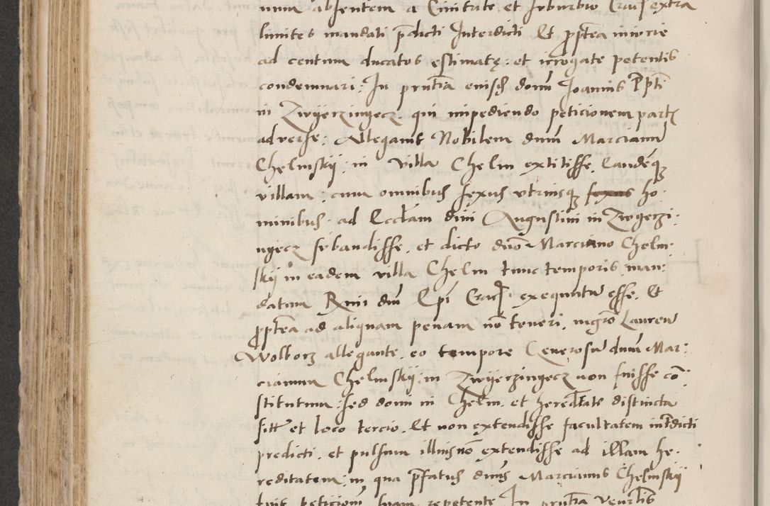 Zdjęcie nr 506 dla obiektu archiwalnego: Acta actorum causarum, sentenciarum et obligacionum coram reverendo patre domino Paulo Crassowsky Warssoviensi et Omnium Sanctorum preposito, canonico et officiali generali Cracoviensi ad annum Domini millesimum quingentesimum quadraresimum quatrum, cuius indicio est secunda pontificatus sanctissimi in Christo patris et domini nostri domini Pauli divina providencia pape tercii anno ipsius decimo, a die ac mense infrascriptis feliciter continuantur