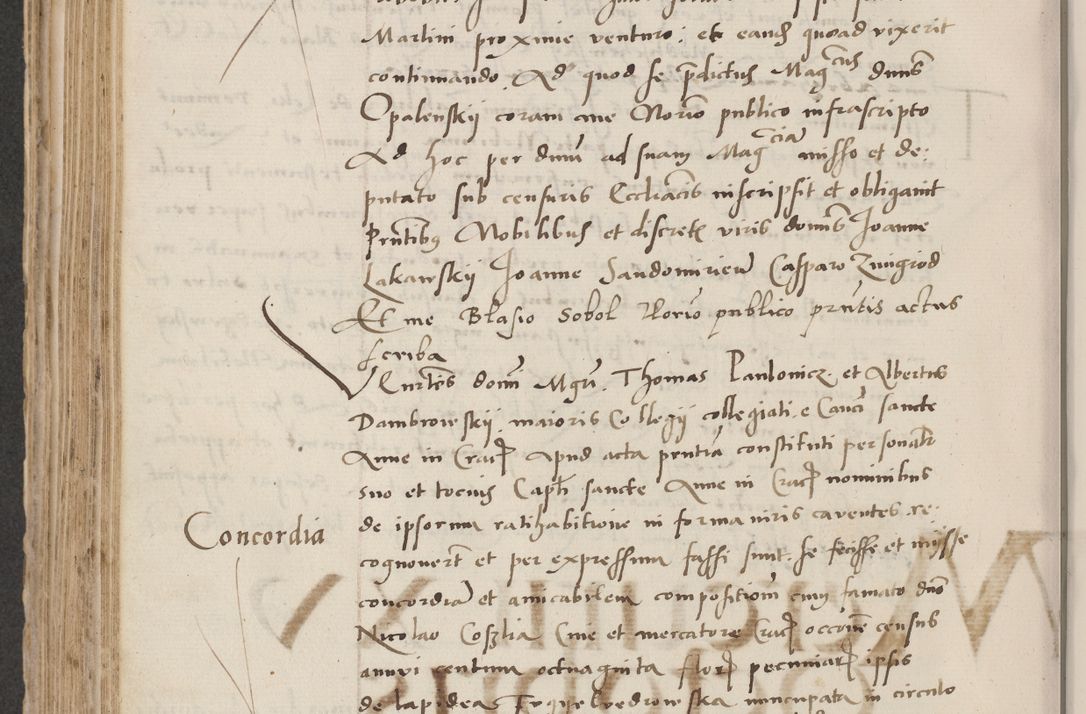 Zdjęcie nr 504 dla obiektu archiwalnego: Acta actorum causarum, sentenciarum et obligacionum coram reverendo patre domino Paulo Crassowsky Warssoviensi et Omnium Sanctorum preposito, canonico et officiali generali Cracoviensi ad annum Domini millesimum quingentesimum quadraresimum quatrum, cuius indicio est secunda pontificatus sanctissimi in Christo patris et domini nostri domini Pauli divina providencia pape tercii anno ipsius decimo, a die ac mense infrascriptis feliciter continuantur