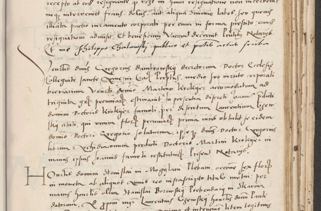 Zdjęcie nr 501 dla obiektu archiwalnego: Acta actorum causarum, sentenciarum et obligacionum coram reverendo patre domino Paulo Crassowsky Warssoviensi et Omnium Sanctorum preposito, canonico et officiali generali Cracoviensi ad annum Domini millesimum quingentesimum quadraresimum quatrum, cuius indicio est secunda pontificatus sanctissimi in Christo patris et domini nostri domini Pauli divina providencia pape tercii anno ipsius decimo, a die ac mense infrascriptis feliciter continuantur