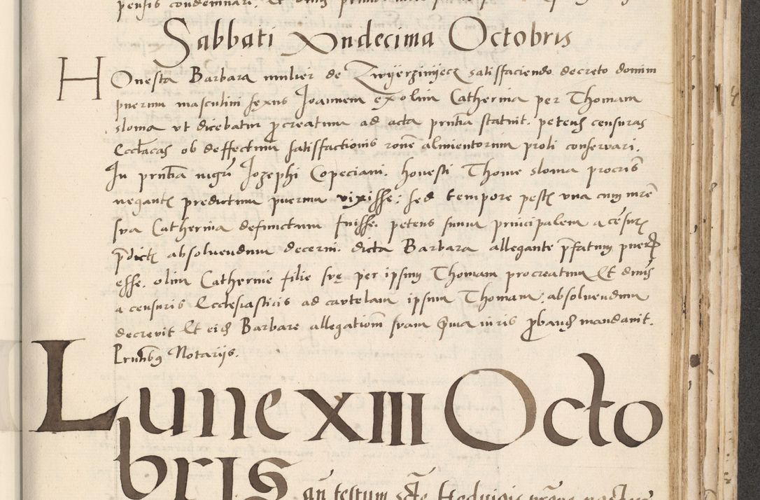 Zdjęcie nr 495 dla obiektu archiwalnego: Acta actorum causarum, sentenciarum et obligacionum coram reverendo patre domino Paulo Crassowsky Warssoviensi et Omnium Sanctorum preposito, canonico et officiali generali Cracoviensi ad annum Domini millesimum quingentesimum quadraresimum quatrum, cuius indicio est secunda pontificatus sanctissimi in Christo patris et domini nostri domini Pauli divina providencia pape tercii anno ipsius decimo, a die ac mense infrascriptis feliciter continuantur