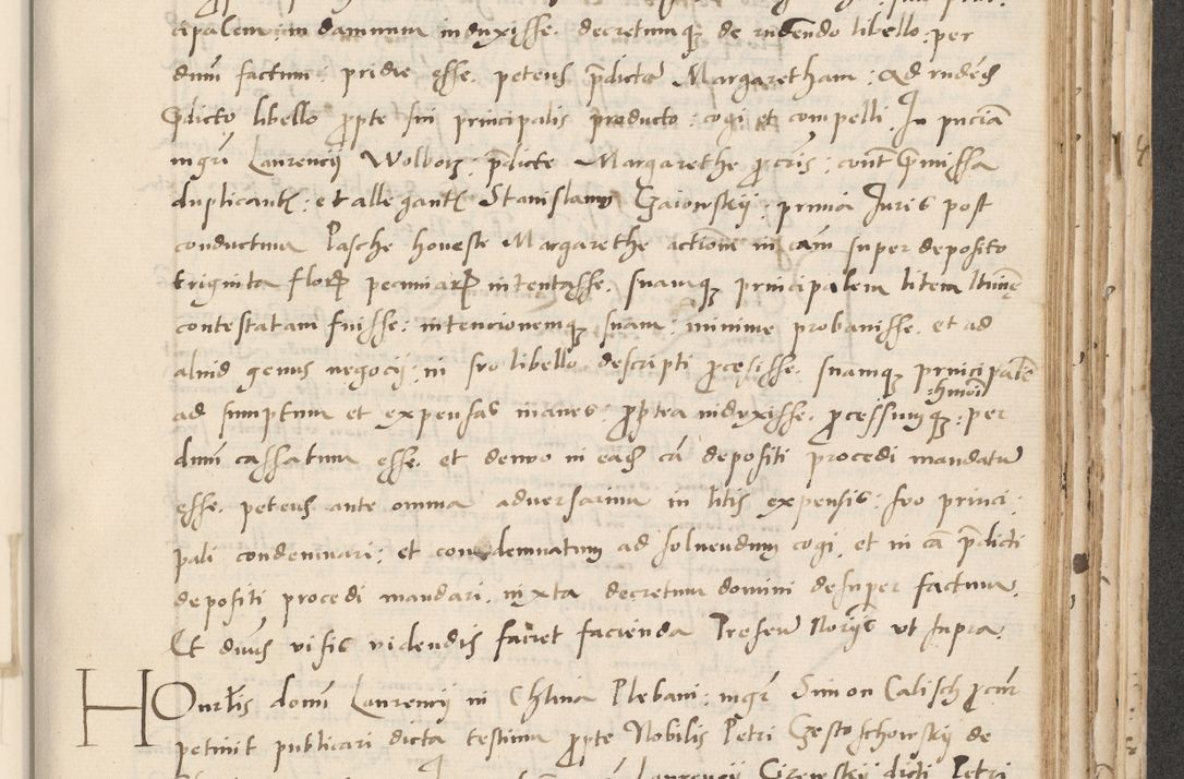 Zdjęcie nr 497 dla obiektu archiwalnego: Acta actorum causarum, sentenciarum et obligacionum coram reverendo patre domino Paulo Crassowsky Warssoviensi et Omnium Sanctorum preposito, canonico et officiali generali Cracoviensi ad annum Domini millesimum quingentesimum quadraresimum quatrum, cuius indicio est secunda pontificatus sanctissimi in Christo patris et domini nostri domini Pauli divina providencia pape tercii anno ipsius decimo, a die ac mense infrascriptis feliciter continuantur