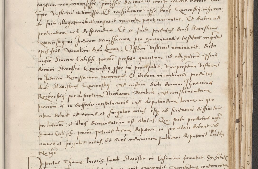Zdjęcie nr 499 dla obiektu archiwalnego: Acta actorum causarum, sentenciarum et obligacionum coram reverendo patre domino Paulo Crassowsky Warssoviensi et Omnium Sanctorum preposito, canonico et officiali generali Cracoviensi ad annum Domini millesimum quingentesimum quadraresimum quatrum, cuius indicio est secunda pontificatus sanctissimi in Christo patris et domini nostri domini Pauli divina providencia pape tercii anno ipsius decimo, a die ac mense infrascriptis feliciter continuantur