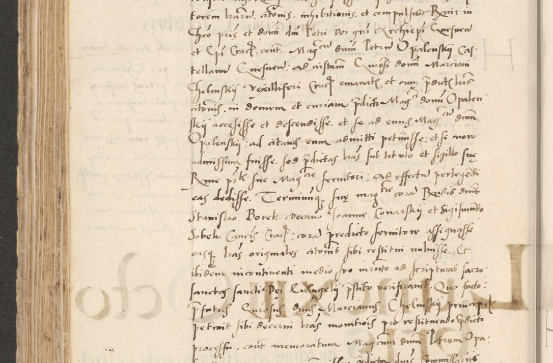 Zdjęcie nr 496 dla obiektu archiwalnego: Acta actorum causarum, sentenciarum et obligacionum coram reverendo patre domino Paulo Crassowsky Warssoviensi et Omnium Sanctorum preposito, canonico et officiali generali Cracoviensi ad annum Domini millesimum quingentesimum quadraresimum quatrum, cuius indicio est secunda pontificatus sanctissimi in Christo patris et domini nostri domini Pauli divina providencia pape tercii anno ipsius decimo, a die ac mense infrascriptis feliciter continuantur