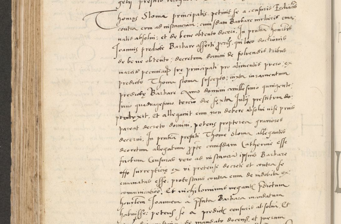 Zdjęcie nr 494 dla obiektu archiwalnego: Acta actorum causarum, sentenciarum et obligacionum coram reverendo patre domino Paulo Crassowsky Warssoviensi et Omnium Sanctorum preposito, canonico et officiali generali Cracoviensi ad annum Domini millesimum quingentesimum quadraresimum quatrum, cuius indicio est secunda pontificatus sanctissimi in Christo patris et domini nostri domini Pauli divina providencia pape tercii anno ipsius decimo, a die ac mense infrascriptis feliciter continuantur