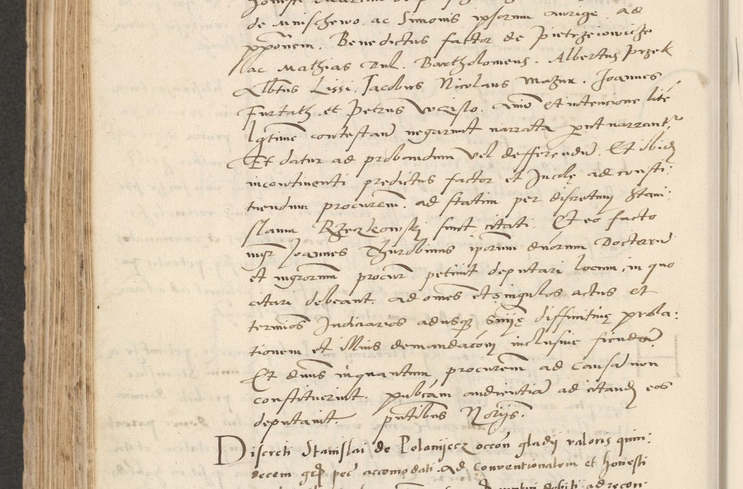 Zdjęcie nr 490 dla obiektu archiwalnego: Acta actorum causarum, sentenciarum et obligacionum coram reverendo patre domino Paulo Crassowsky Warssoviensi et Omnium Sanctorum preposito, canonico et officiali generali Cracoviensi ad annum Domini millesimum quingentesimum quadraresimum quatrum, cuius indicio est secunda pontificatus sanctissimi in Christo patris et domini nostri domini Pauli divina providencia pape tercii anno ipsius decimo, a die ac mense infrascriptis feliciter continuantur