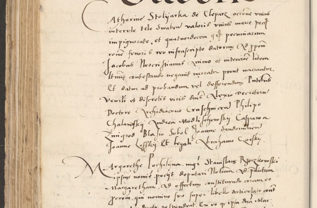 Zdjęcie nr 482 dla obiektu archiwalnego: Acta actorum causarum, sentenciarum et obligacionum coram reverendo patre domino Paulo Crassowsky Warssoviensi et Omnium Sanctorum preposito, canonico et officiali generali Cracoviensi ad annum Domini millesimum quingentesimum quadraresimum quatrum, cuius indicio est secunda pontificatus sanctissimi in Christo patris et domini nostri domini Pauli divina providencia pape tercii anno ipsius decimo, a die ac mense infrascriptis feliciter continuantur