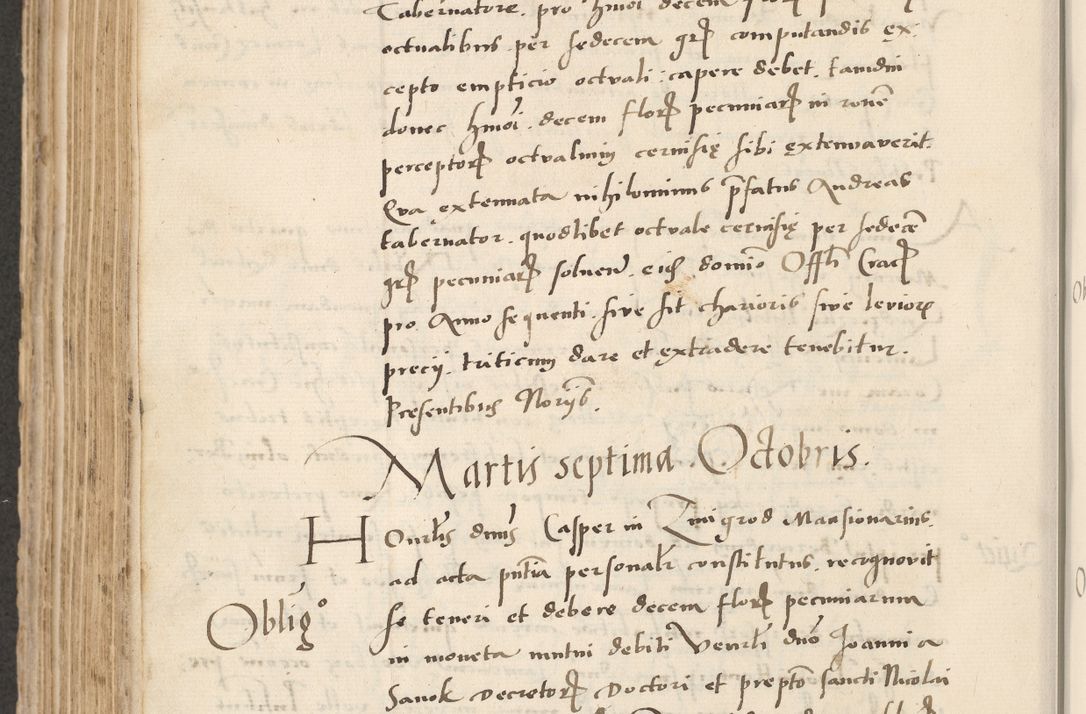 Zdjęcie nr 480 dla obiektu archiwalnego: Acta actorum causarum, sentenciarum et obligacionum coram reverendo patre domino Paulo Crassowsky Warssoviensi et Omnium Sanctorum preposito, canonico et officiali generali Cracoviensi ad annum Domini millesimum quingentesimum quadraresimum quatrum, cuius indicio est secunda pontificatus sanctissimi in Christo patris et domini nostri domini Pauli divina providencia pape tercii anno ipsius decimo, a die ac mense infrascriptis feliciter continuantur