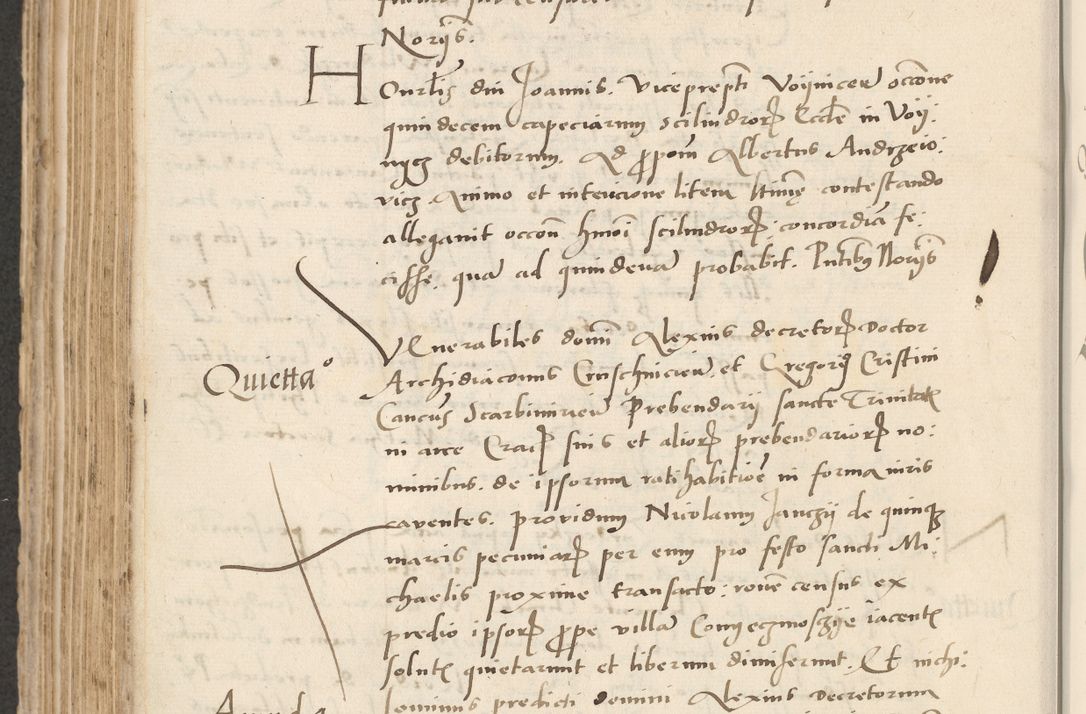 Zdjęcie nr 476 dla obiektu archiwalnego: Acta actorum causarum, sentenciarum et obligacionum coram reverendo patre domino Paulo Crassowsky Warssoviensi et Omnium Sanctorum preposito, canonico et officiali generali Cracoviensi ad annum Domini millesimum quingentesimum quadraresimum quatrum, cuius indicio est secunda pontificatus sanctissimi in Christo patris et domini nostri domini Pauli divina providencia pape tercii anno ipsius decimo, a die ac mense infrascriptis feliciter continuantur