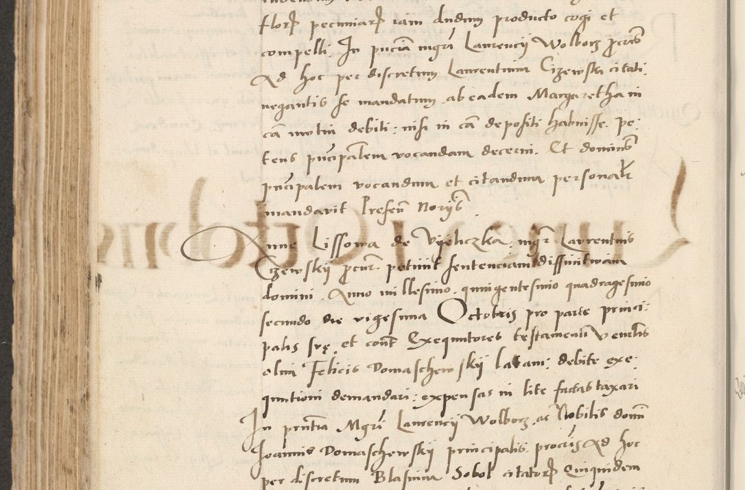 Zdjęcie nr 478 dla obiektu archiwalnego: Acta actorum causarum, sentenciarum et obligacionum coram reverendo patre domino Paulo Crassowsky Warssoviensi et Omnium Sanctorum preposito, canonico et officiali generali Cracoviensi ad annum Domini millesimum quingentesimum quadraresimum quatrum, cuius indicio est secunda pontificatus sanctissimi in Christo patris et domini nostri domini Pauli divina providencia pape tercii anno ipsius decimo, a die ac mense infrascriptis feliciter continuantur