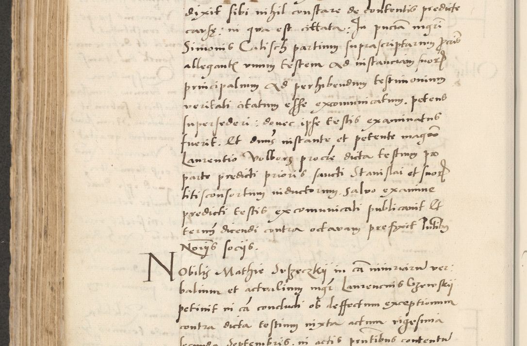 Zdjęcie nr 472 dla obiektu archiwalnego: Acta actorum causarum, sentenciarum et obligacionum coram reverendo patre domino Paulo Crassowsky Warssoviensi et Omnium Sanctorum preposito, canonico et officiali generali Cracoviensi ad annum Domini millesimum quingentesimum quadraresimum quatrum, cuius indicio est secunda pontificatus sanctissimi in Christo patris et domini nostri domini Pauli divina providencia pape tercii anno ipsius decimo, a die ac mense infrascriptis feliciter continuantur