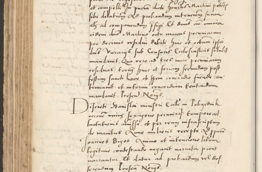 Zdjęcie nr 466 dla obiektu archiwalnego: Acta actorum causarum, sentenciarum et obligacionum coram reverendo patre domino Paulo Crassowsky Warssoviensi et Omnium Sanctorum preposito, canonico et officiali generali Cracoviensi ad annum Domini millesimum quingentesimum quadraresimum quatrum, cuius indicio est secunda pontificatus sanctissimi in Christo patris et domini nostri domini Pauli divina providencia pape tercii anno ipsius decimo, a die ac mense infrascriptis feliciter continuantur