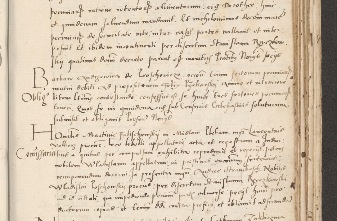 Zdjęcie nr 463 dla obiektu archiwalnego: Acta actorum causarum, sentenciarum et obligacionum coram reverendo patre domino Paulo Crassowsky Warssoviensi et Omnium Sanctorum preposito, canonico et officiali generali Cracoviensi ad annum Domini millesimum quingentesimum quadraresimum quatrum, cuius indicio est secunda pontificatus sanctissimi in Christo patris et domini nostri domini Pauli divina providencia pape tercii anno ipsius decimo, a die ac mense infrascriptis feliciter continuantur