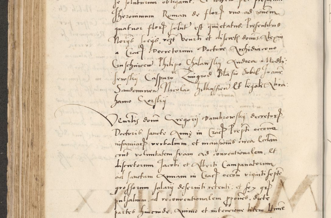 Zdjęcie nr 454 dla obiektu archiwalnego: Acta actorum causarum, sentenciarum et obligacionum coram reverendo patre domino Paulo Crassowsky Warssoviensi et Omnium Sanctorum preposito, canonico et officiali generali Cracoviensi ad annum Domini millesimum quingentesimum quadraresimum quatrum, cuius indicio est secunda pontificatus sanctissimi in Christo patris et domini nostri domini Pauli divina providencia pape tercii anno ipsius decimo, a die ac mense infrascriptis feliciter continuantur