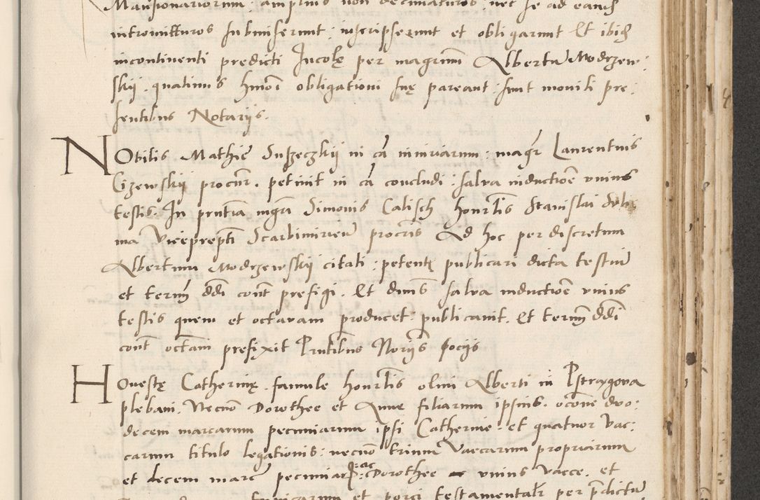 Zdjęcie nr 449 dla obiektu archiwalnego: Acta actorum causarum, sentenciarum et obligacionum coram reverendo patre domino Paulo Crassowsky Warssoviensi et Omnium Sanctorum preposito, canonico et officiali generali Cracoviensi ad annum Domini millesimum quingentesimum quadraresimum quatrum, cuius indicio est secunda pontificatus sanctissimi in Christo patris et domini nostri domini Pauli divina providencia pape tercii anno ipsius decimo, a die ac mense infrascriptis feliciter continuantur