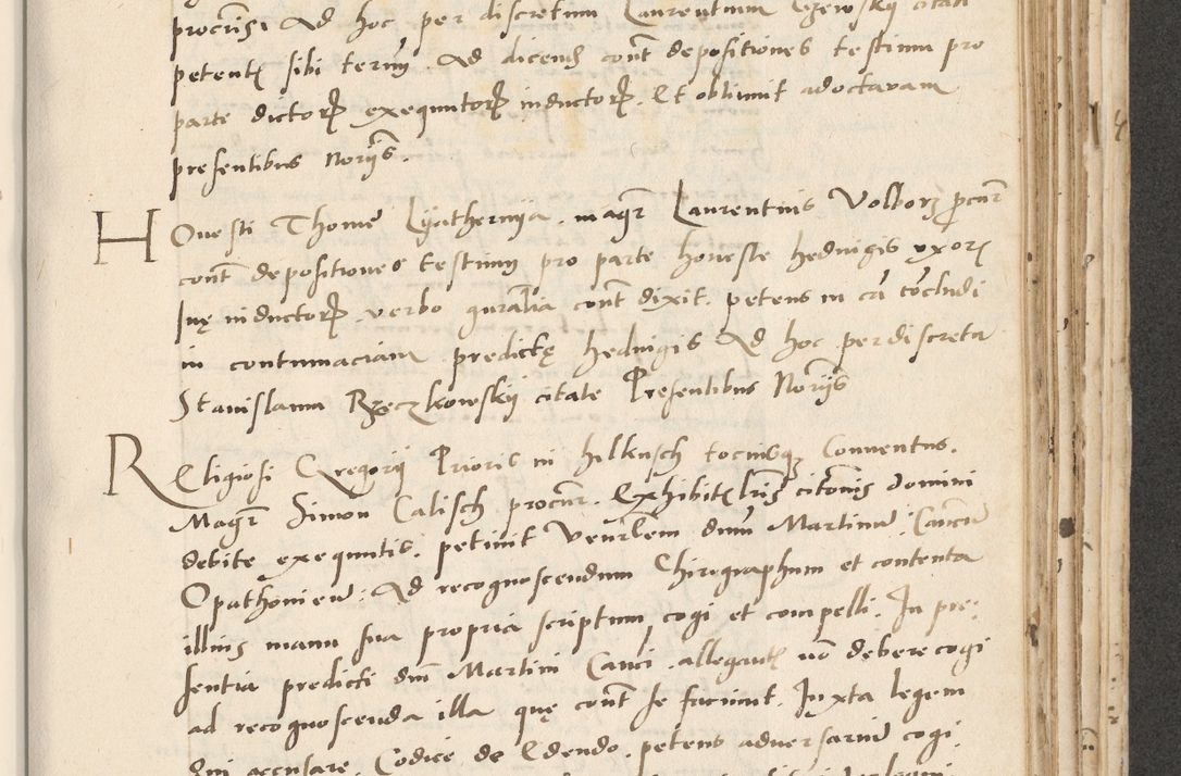 Zdjęcie nr 443 dla obiektu archiwalnego: Acta actorum causarum, sentenciarum et obligacionum coram reverendo patre domino Paulo Crassowsky Warssoviensi et Omnium Sanctorum preposito, canonico et officiali generali Cracoviensi ad annum Domini millesimum quingentesimum quadraresimum quatrum, cuius indicio est secunda pontificatus sanctissimi in Christo patris et domini nostri domini Pauli divina providencia pape tercii anno ipsius decimo, a die ac mense infrascriptis feliciter continuantur