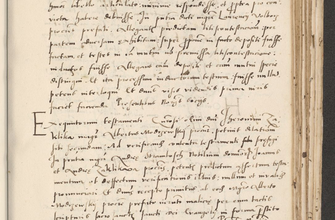 Zdjęcie nr 439 dla obiektu archiwalnego: Acta actorum causarum, sentenciarum et obligacionum coram reverendo patre domino Paulo Crassowsky Warssoviensi et Omnium Sanctorum preposito, canonico et officiali generali Cracoviensi ad annum Domini millesimum quingentesimum quadraresimum quatrum, cuius indicio est secunda pontificatus sanctissimi in Christo patris et domini nostri domini Pauli divina providencia pape tercii anno ipsius decimo, a die ac mense infrascriptis feliciter continuantur