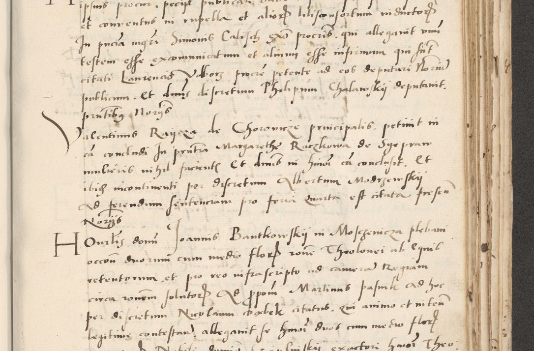 Zdjęcie nr 437 dla obiektu archiwalnego: Acta actorum causarum, sentenciarum et obligacionum coram reverendo patre domino Paulo Crassowsky Warssoviensi et Omnium Sanctorum preposito, canonico et officiali generali Cracoviensi ad annum Domini millesimum quingentesimum quadraresimum quatrum, cuius indicio est secunda pontificatus sanctissimi in Christo patris et domini nostri domini Pauli divina providencia pape tercii anno ipsius decimo, a die ac mense infrascriptis feliciter continuantur