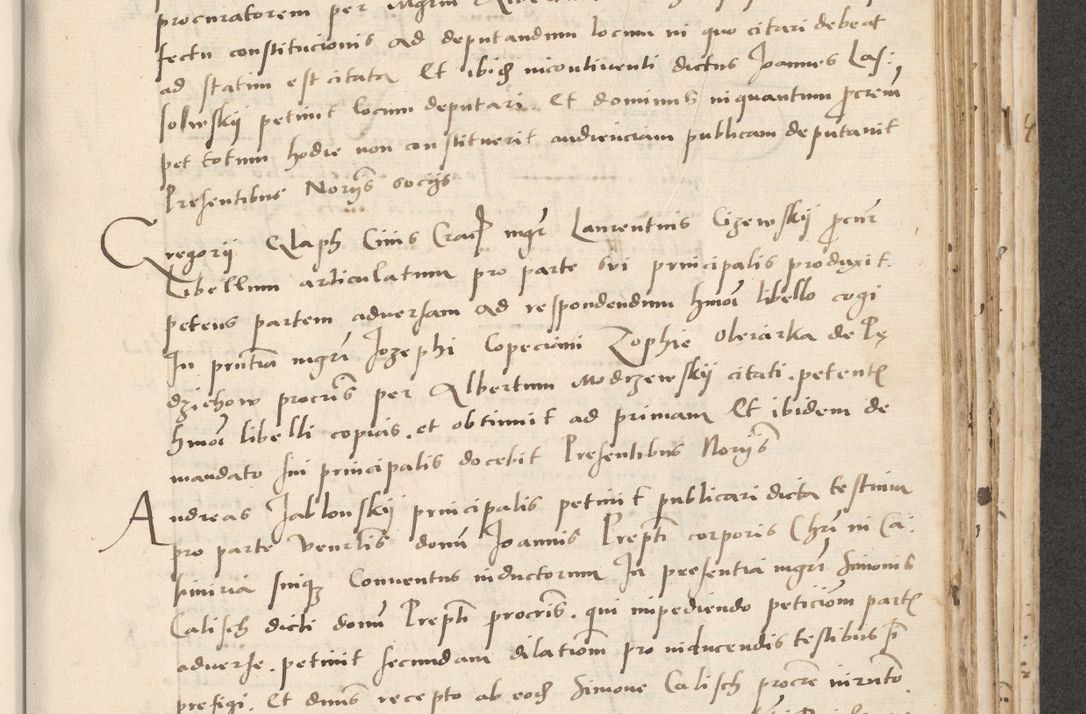 Zdjęcie nr 433 dla obiektu archiwalnego: Acta actorum causarum, sentenciarum et obligacionum coram reverendo patre domino Paulo Crassowsky Warssoviensi et Omnium Sanctorum preposito, canonico et officiali generali Cracoviensi ad annum Domini millesimum quingentesimum quadraresimum quatrum, cuius indicio est secunda pontificatus sanctissimi in Christo patris et domini nostri domini Pauli divina providencia pape tercii anno ipsius decimo, a die ac mense infrascriptis feliciter continuantur